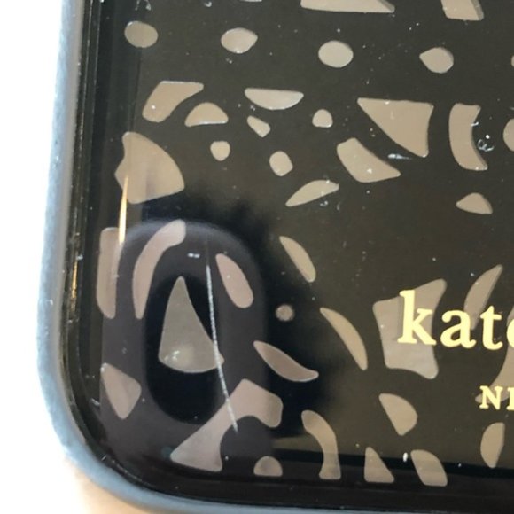 Kate Spade Black Cage Lace iPhone X Clear Case - Picture 3 of 5